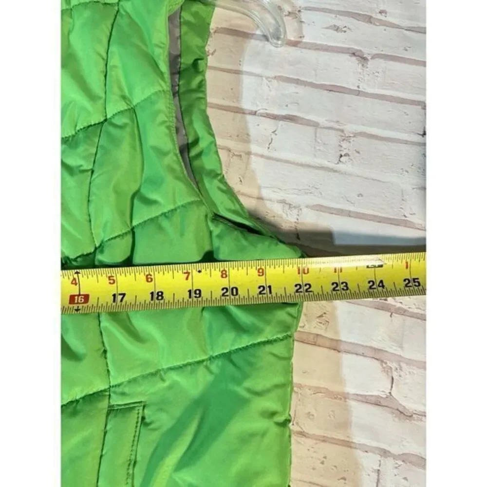 Aeropostale Green Quilted Puffer Vest Size XXL, Front Zipper Pockets ,Full‎ Zip